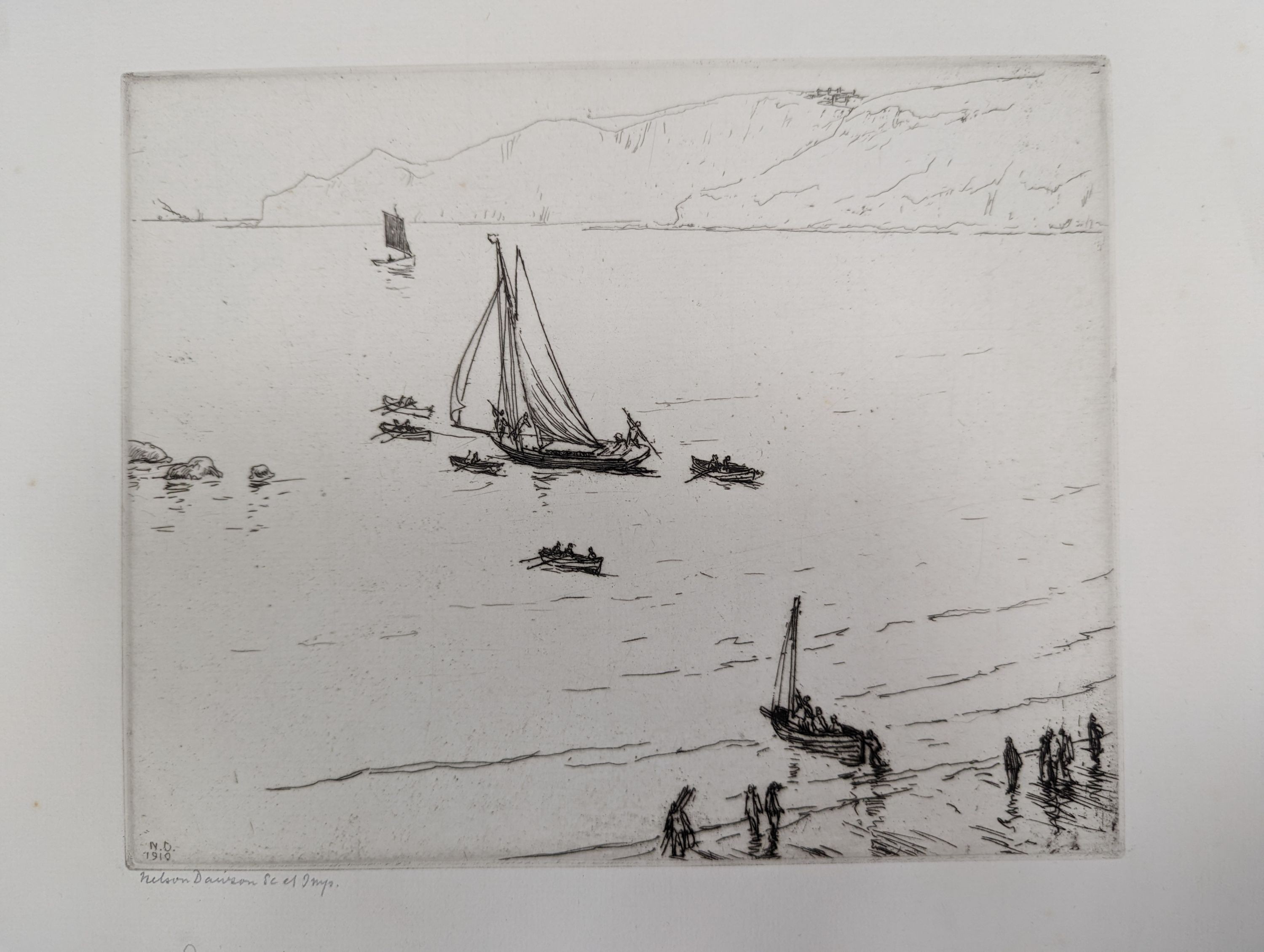 Nelson Dawson (1859-1941) a group of assorted etchings and drawings